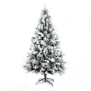 Árbol De Navidad Matiz Con Nieve 150 Cm Blanco
