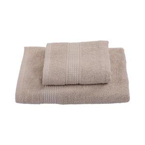Set Toalla 400 GMS Mano + Baño cm Beige