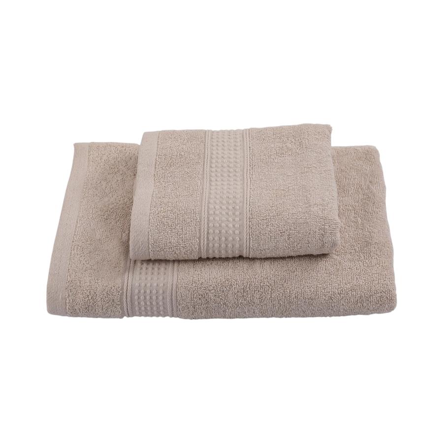 Set Toalla 400 GMS Mano + Baño cm Beige
