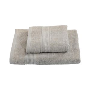 Set Toalla 400 GMS Mano + Baño cm Gris