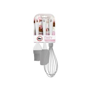 Set De Utensilios 3 Piezas Ilko Pastry Gris
