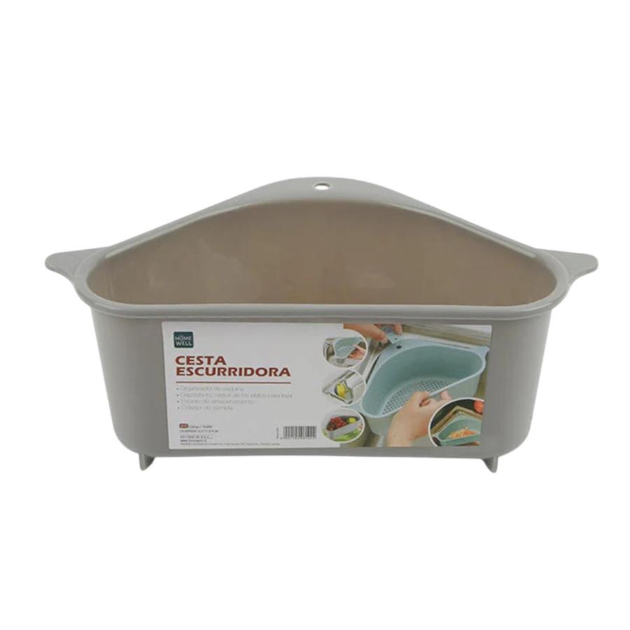 Cesto Escurridor Cubiertos 22,5 x 11,5 x 9 Cm Home Well Gris