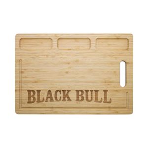 Tabla Madera Bamboo Black Bull 38 cm Café