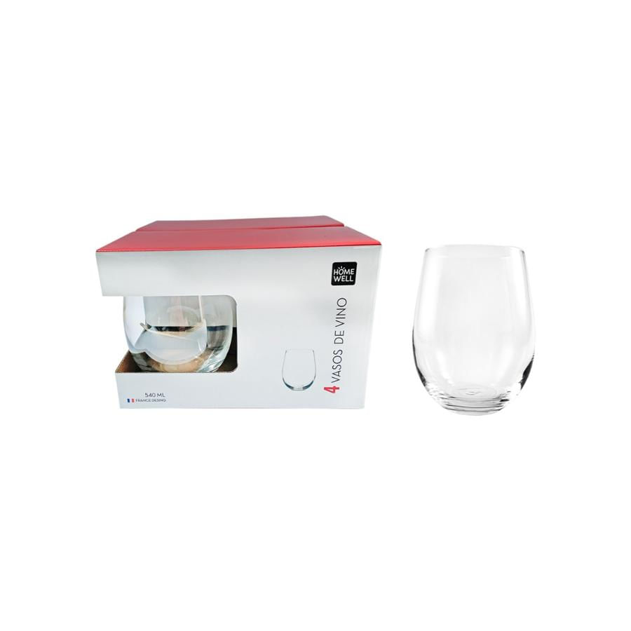 Set 4 Vasos 540 Ml Home Well Vino