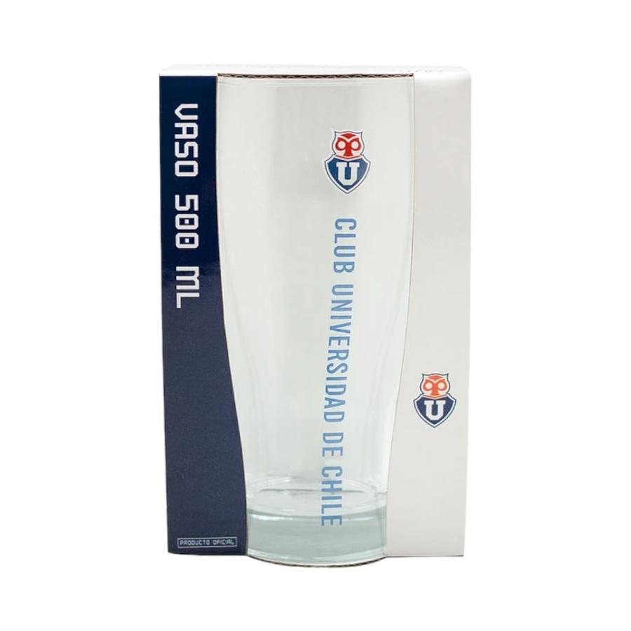 Vaso Universidad De Chile 500 Ml Transparente