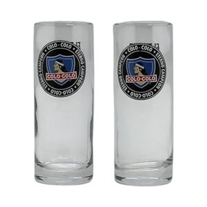 Set 2 Vasos PC Colo Colo Transparente