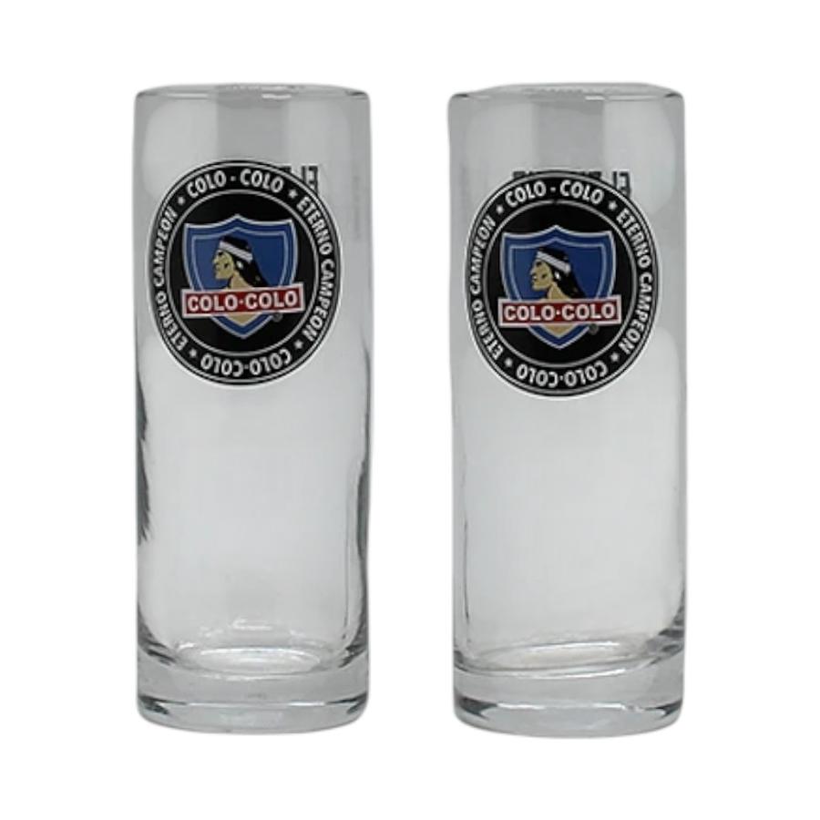 Set 2 Vasos PC Colo Colo Transparente