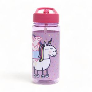 Botella Con Bombilla Peppa Pig 500 Ml Rosa