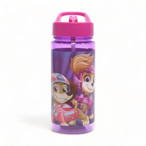 Botella Con Bombilla Paw Patrol 500 Ml Rosa