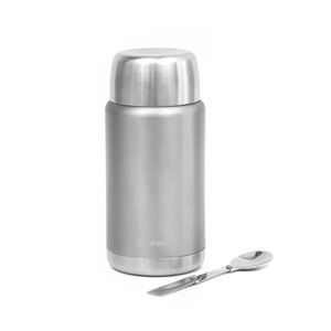 Termo De Comida Insulado Acero Inox 750 Ml Gris Simplit