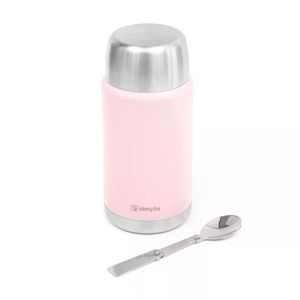 Termo De Comida Insulado Acero Inox 750 Ml Rosado Simplit