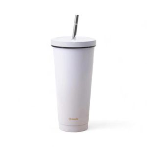 Vaso Térmico Tumbler 750Ml Tapa Y Bombilla Morado Simplit