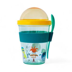 Vaso De Yogurt Infantil Intensamente + Cuchara Calipso