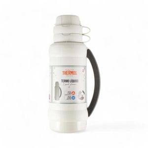 Termo Matero Thermos Con Vertedor 1 Litro Blanco