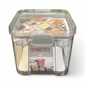 Contenedor Hermético con Tapa 700 ml Transparente