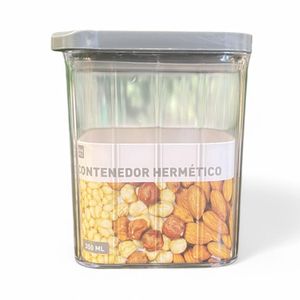 Contenedor Hermético con Tapa 350 ml Transparente