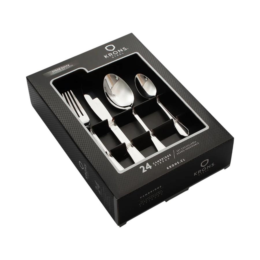 Set Cuchilleria 24 Piezas Krons Cambridge Acero Inoxidable