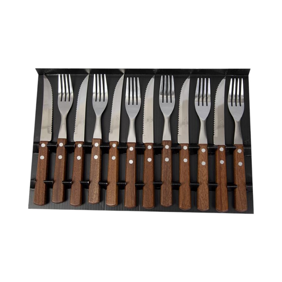 Set Parrillero 12 Piezas Doral Brasas Plateado