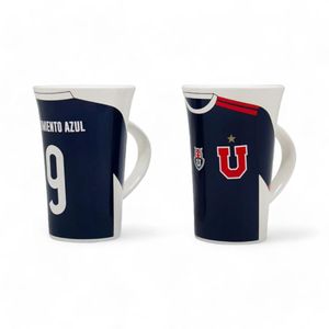 Set 2 tazones Universidad de Chile Camiseta 9 325 Ml Azul