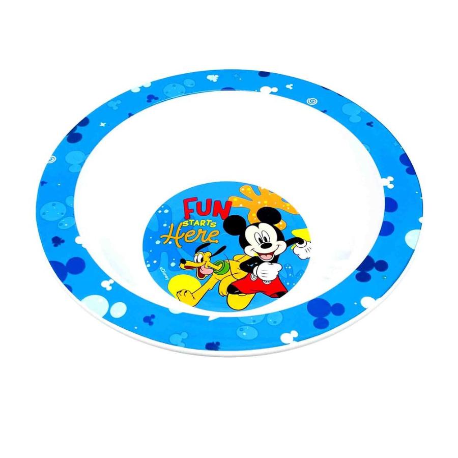 Plato Infantil Mickey Mouse Apto Para Microondas Azul