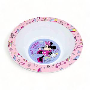 Bowl Infantil Minnie Para Microondas Rosa