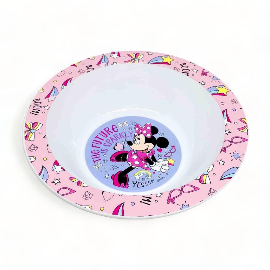 Bowl Infantil Minnie Para Microondas Rosa