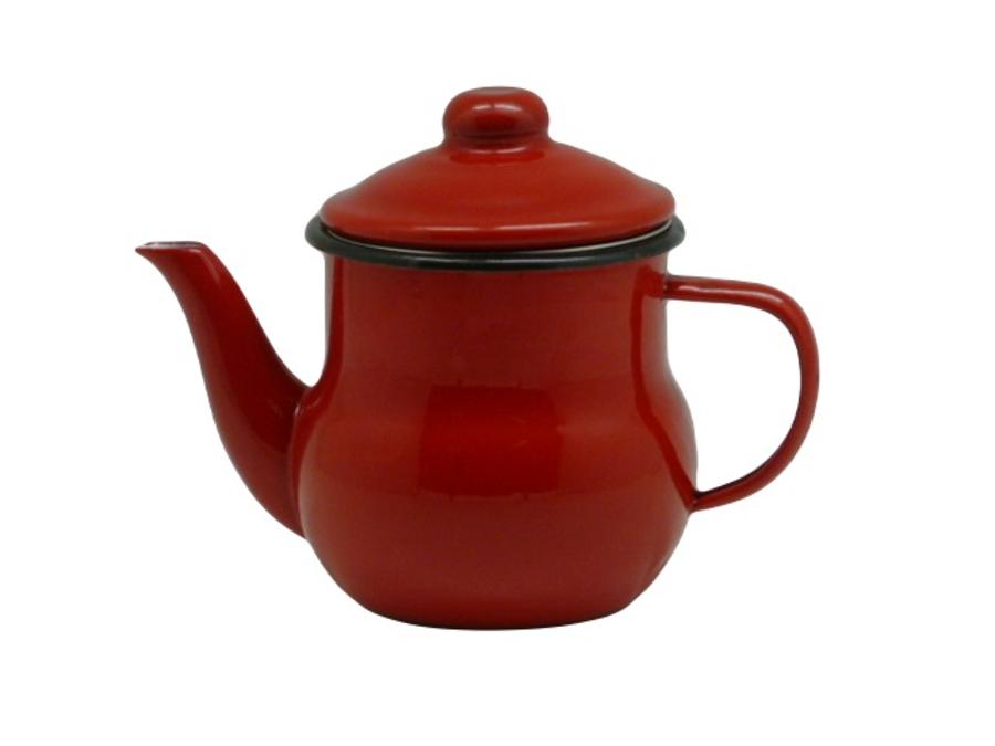 Tetera Condor Té Enlozado Con Filtro 500 Ml Rojo