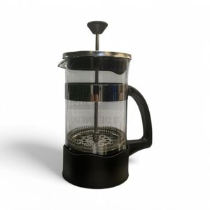 Cafetera De Prensa Francesa Manual Vidrio 600 Ml Negro