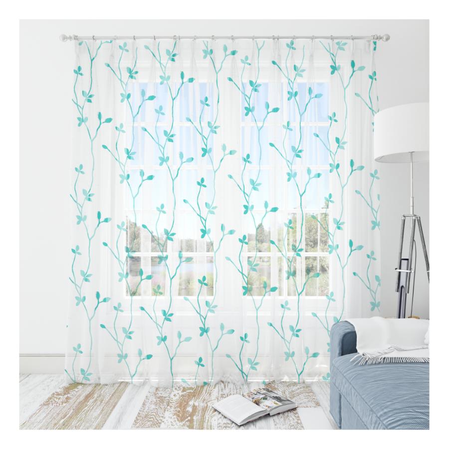 Set Velo Bordado Clover 2 Piezas Turquesa