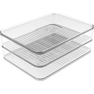 Contenedor Ou Jamón/Queso Doble Transparente