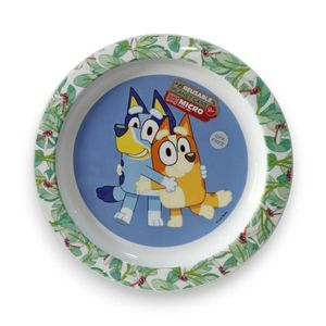 Plato Infantil Disney Bluey Apto Para Microondas Azul