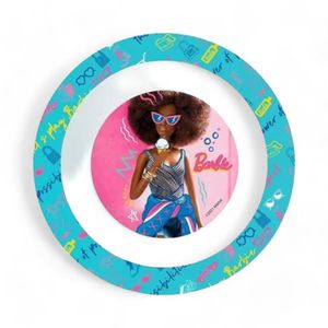 Bowl Infantil Barbie Apto Para Microondas Rosado