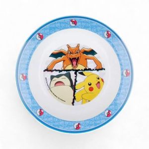 Bowl Infantil Pokémon Apto Para Microondas Celeste