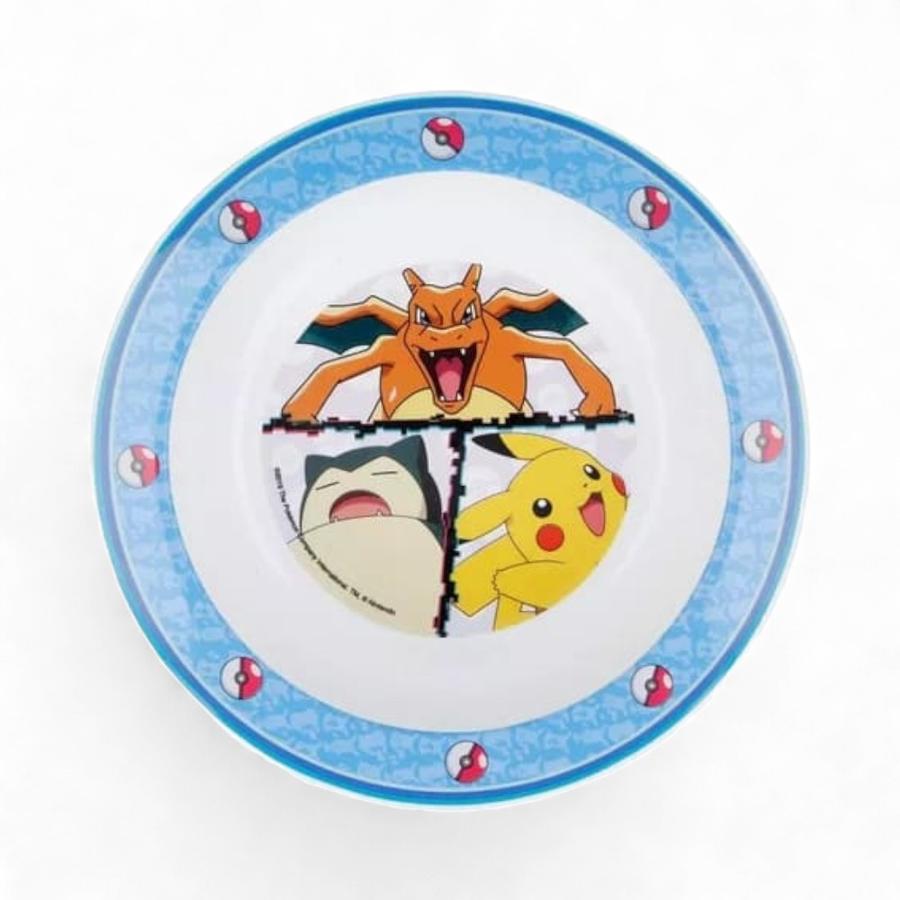 Bowl Infantil Pokémon Apto Para Microondas Celeste