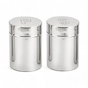 Kit Salero Y Pimentero 7x9 Cm Acero Inoxidable