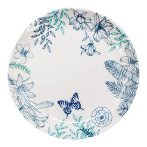 Platillo De Te 15 Cm Hallen Diseño Garden Blanco