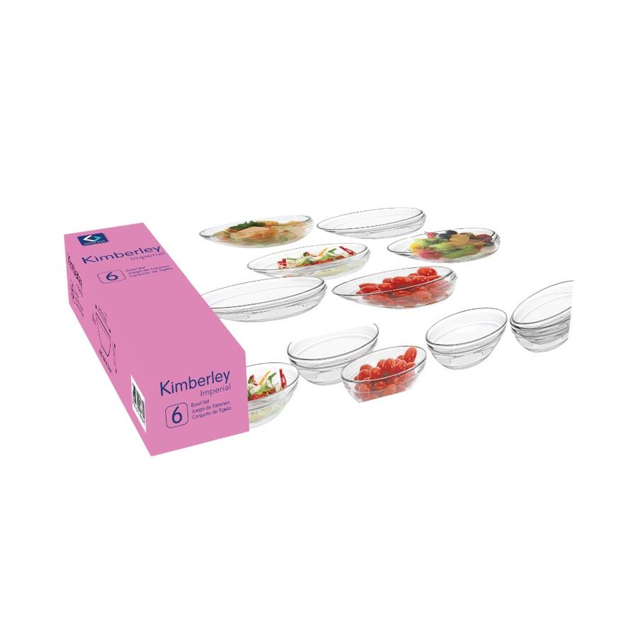 Set 6 Compoteras Kimberley Kimglass Transparentes