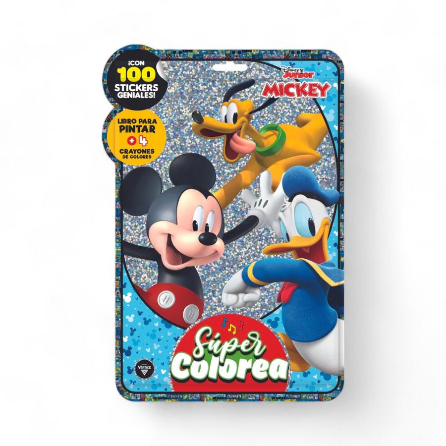 Libro Para Pintar Mickey Mouse Super Colorea Mickey DJ