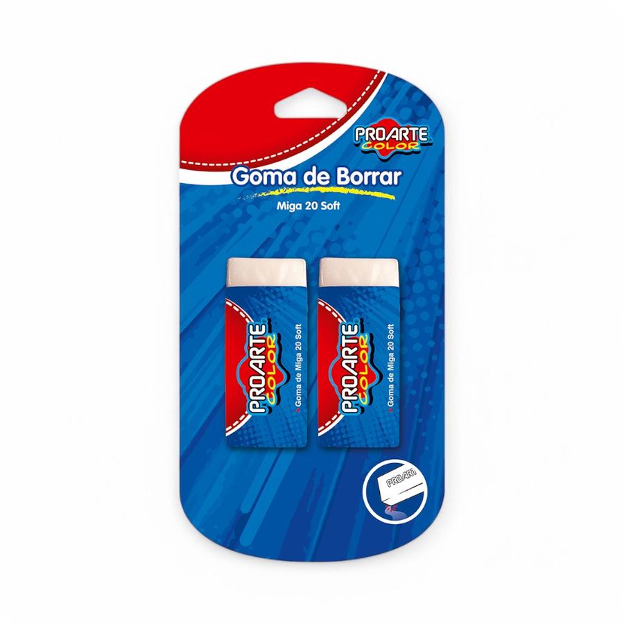Pack 2 Gomas De Borrar Proarte Miga 20 Soft