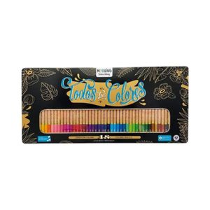 Lápices de Colores Largos Mooving Caja Metálica