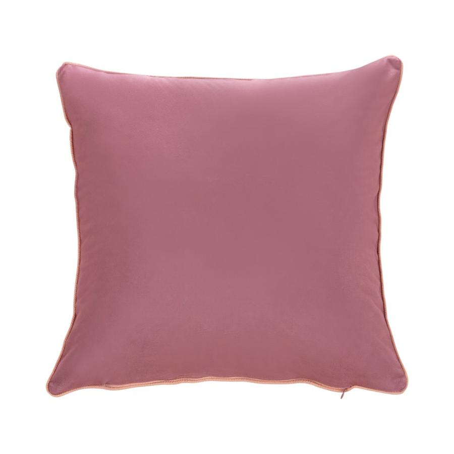 Cojín Boho Liso Matiz 45x45 Estilo Suave Burdeo