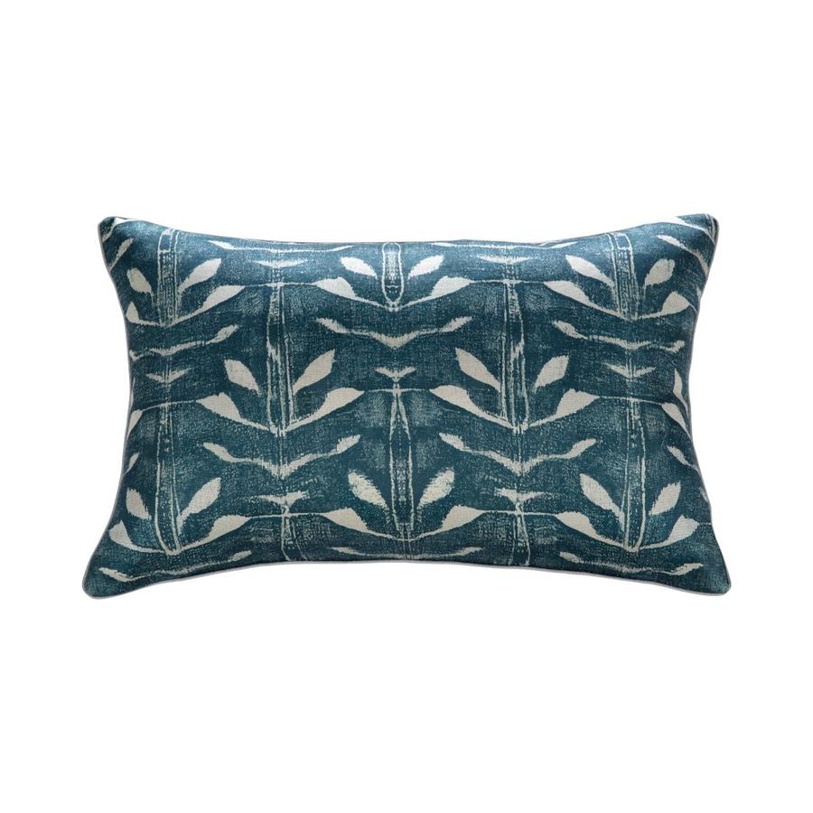 Cojín Botanic Matiz Estampado 30x60 cm Turquesa