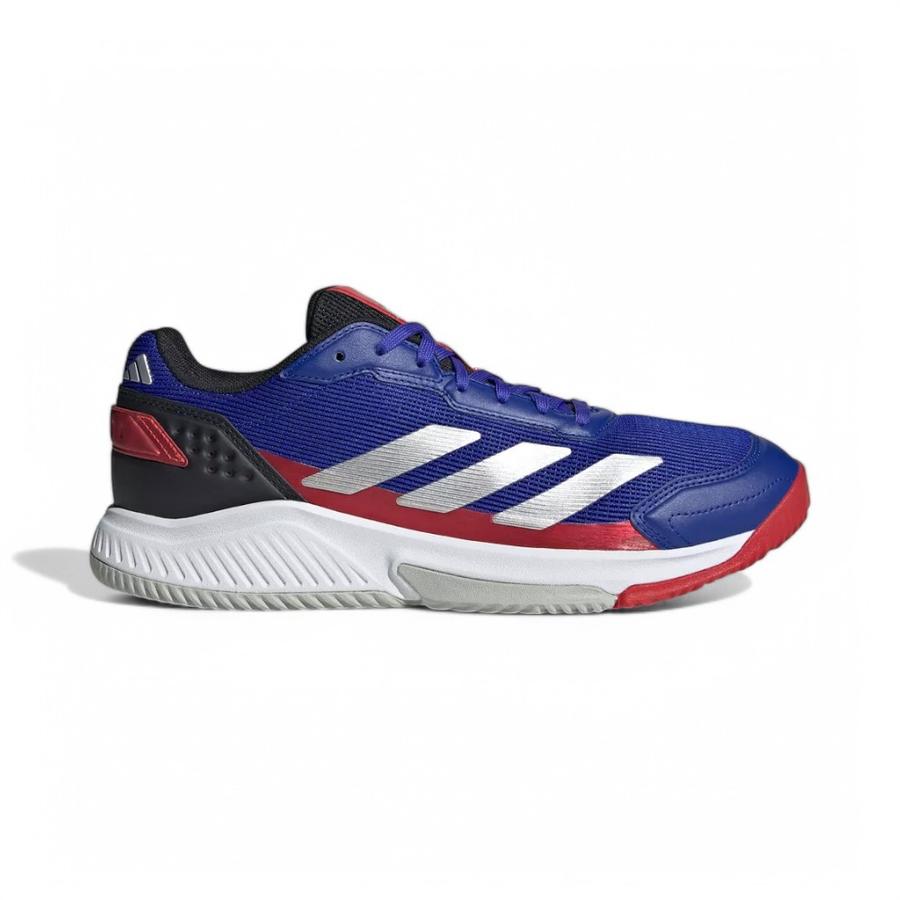 Zapatillas Padel Hombre Adidas CourtQuick Azul/Rojo
