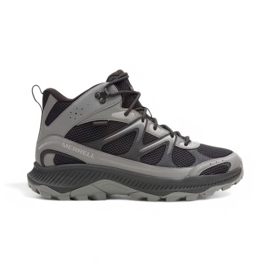 Botín Outdoor Hombre Merrell Tempo Exp Mid Negro/Gris