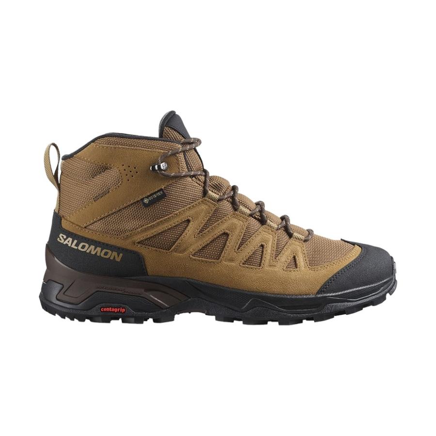 Botin Outdoor Cuero Hombre Salomon X Ward Leather GT Beige