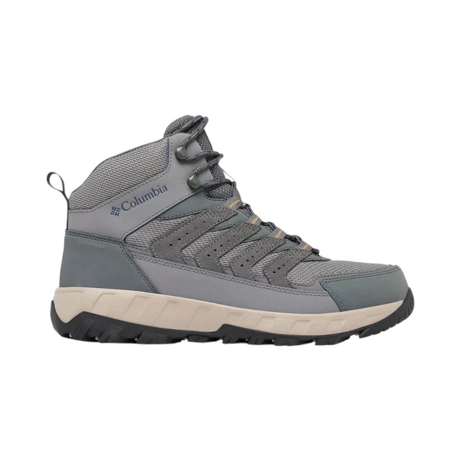 Botín Hombre Columbia Strata Trail Mid Waterproof Gris