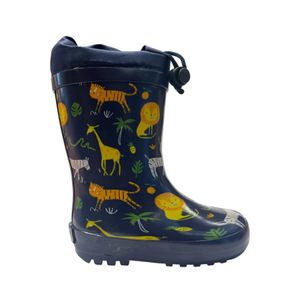 Botas De Lluvia Niños Cactus Animales Azul Marino
