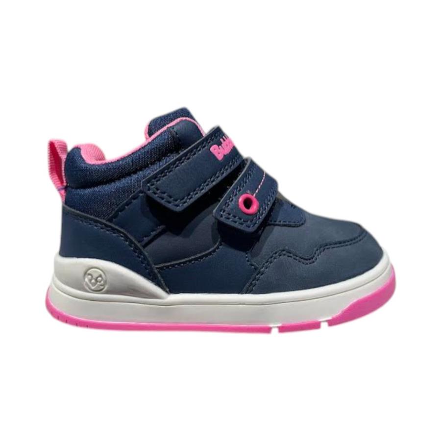 Zapatilla Infantil Bubble Gummers Velcro Azul/Rosado