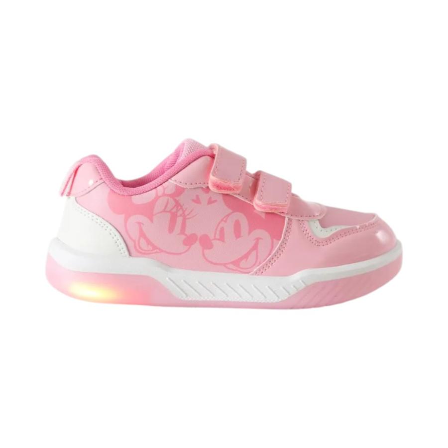 Zapatilla Infantil Luces Love Minnie Disney Rosado