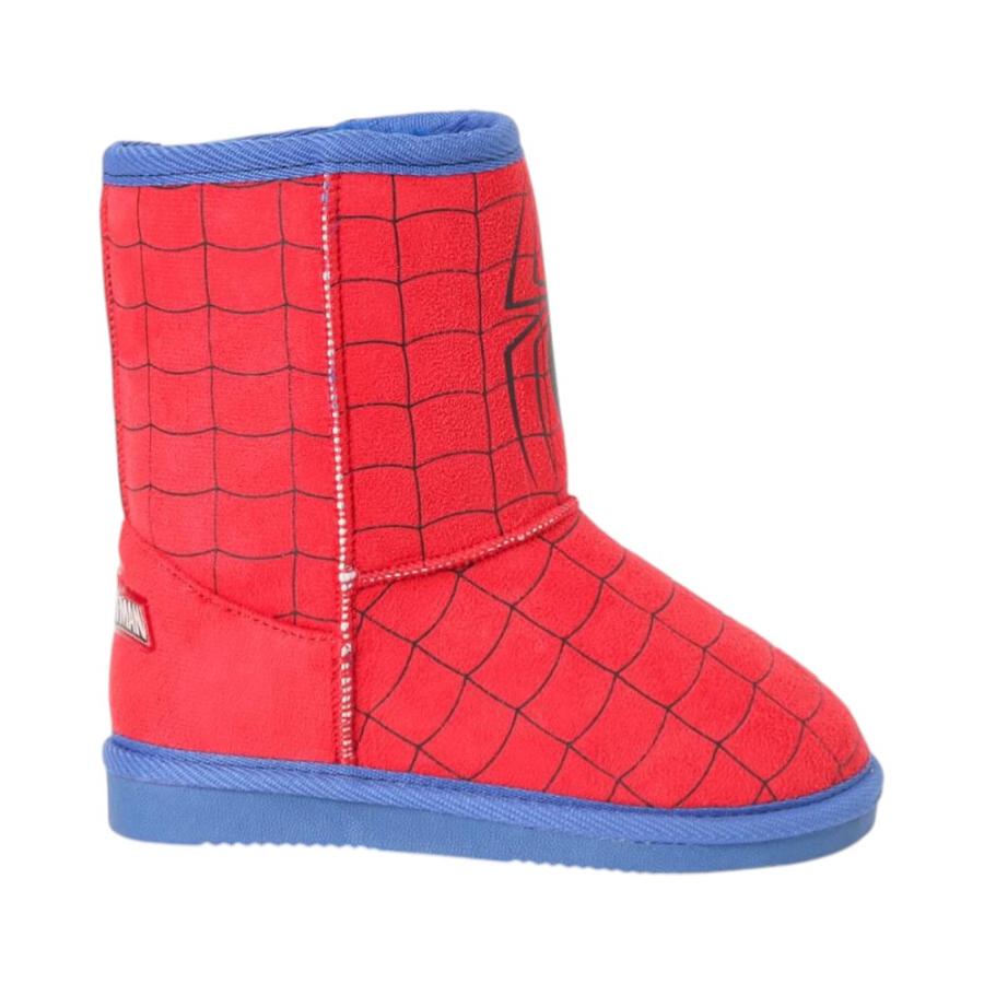 Bota Chiporro Niño Marvel Spiderman Peludo Rojo